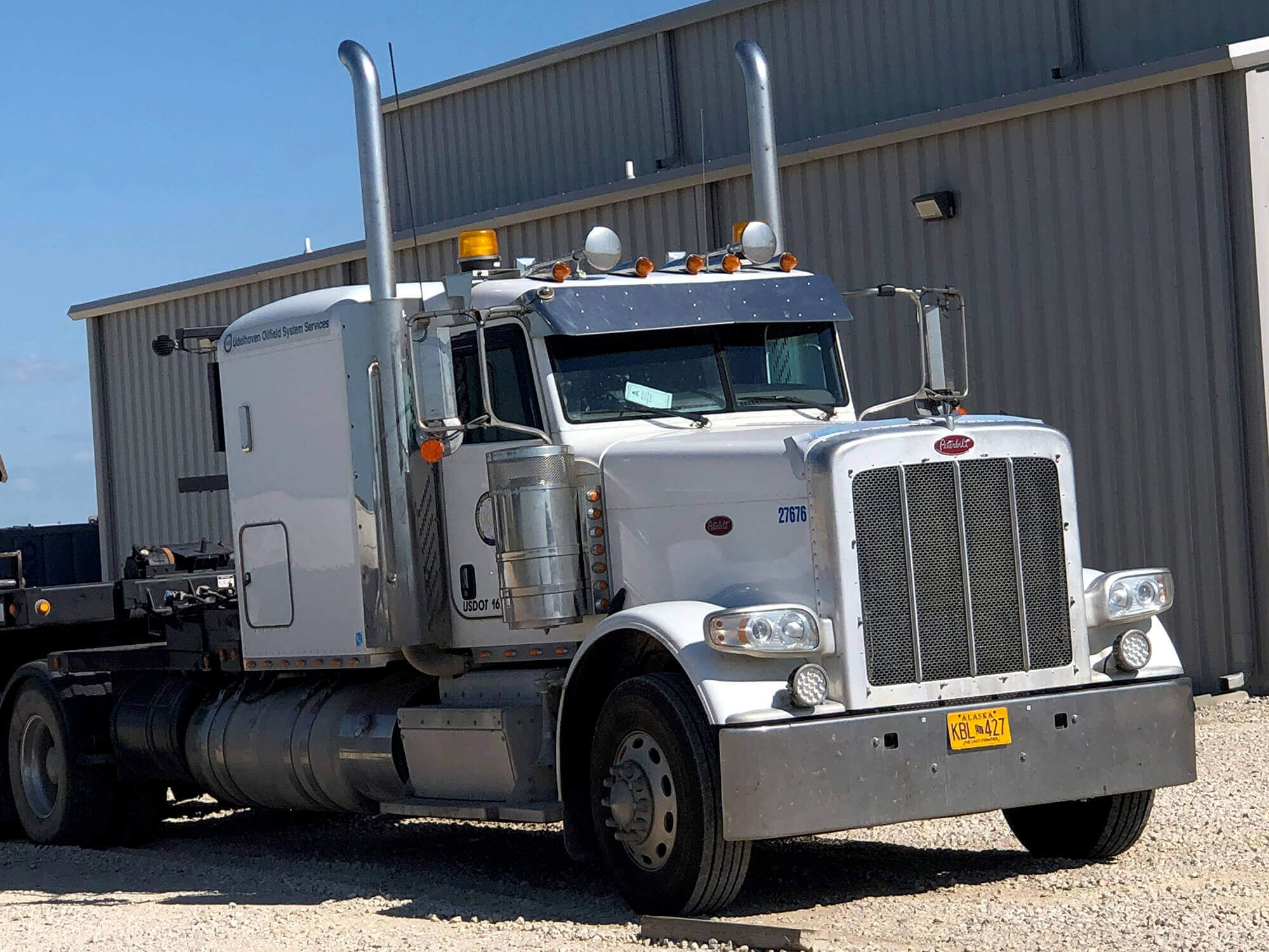 White Sleeper Truck